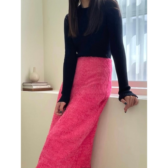 【即納】WOOL MIX STRAIGHT SKIRT