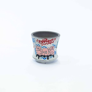 【新着】ハイパーポットクリエイター "阿萬" × aobouzu グラフィティ鉢 1【旭川鉢】FROCLUB 菊の湯