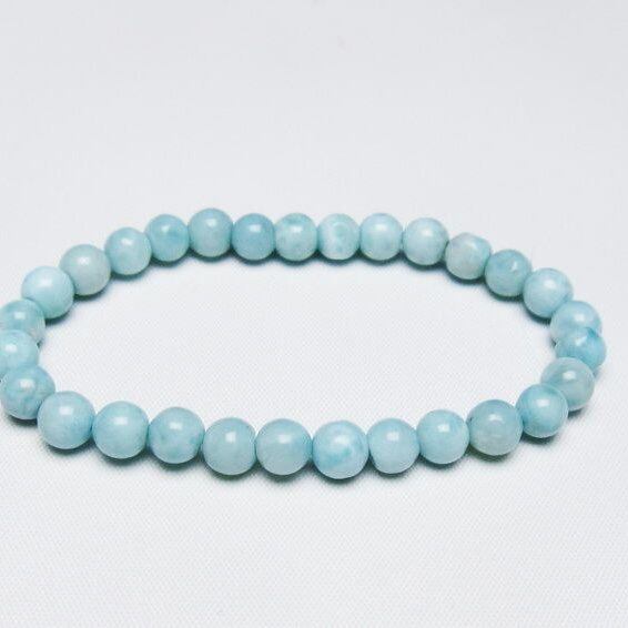 ラリマー ブレスレット 6mm 一点物 メール便可 [M便 1/10] 111-47866