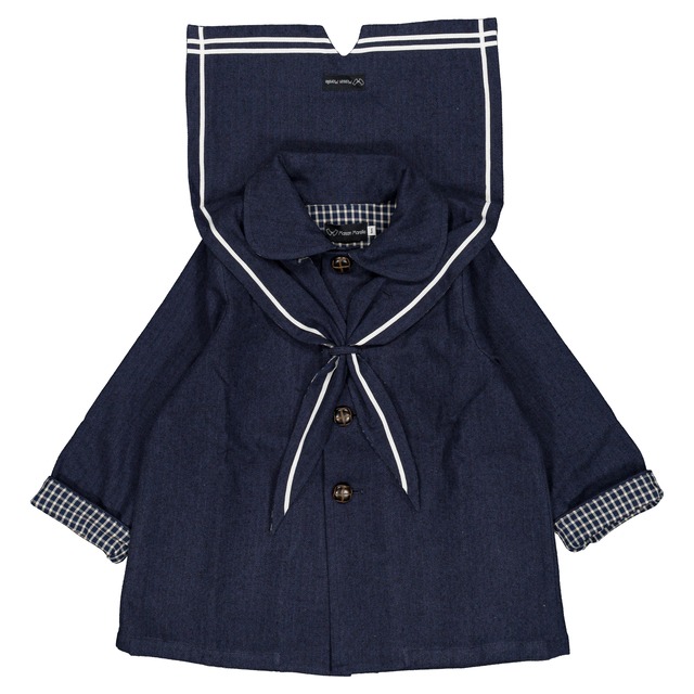 予約【Maison Marelle】jacket VOLTAIRE- blue chevron / 18M-5Y / 11月上旬以降入荷