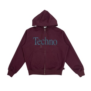 ICE & TECHNO / TECHNO LOGOTYPE ZIP HOOD