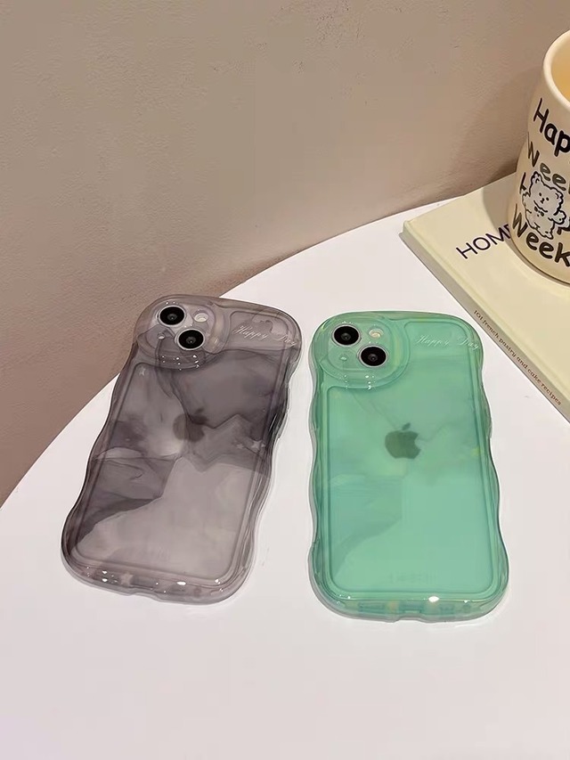 iPhoneケース iPhone13 iPhone12 ミラーケース にこちゃん スマイル 写真 英字 英語 英文 おしゃれ 2139