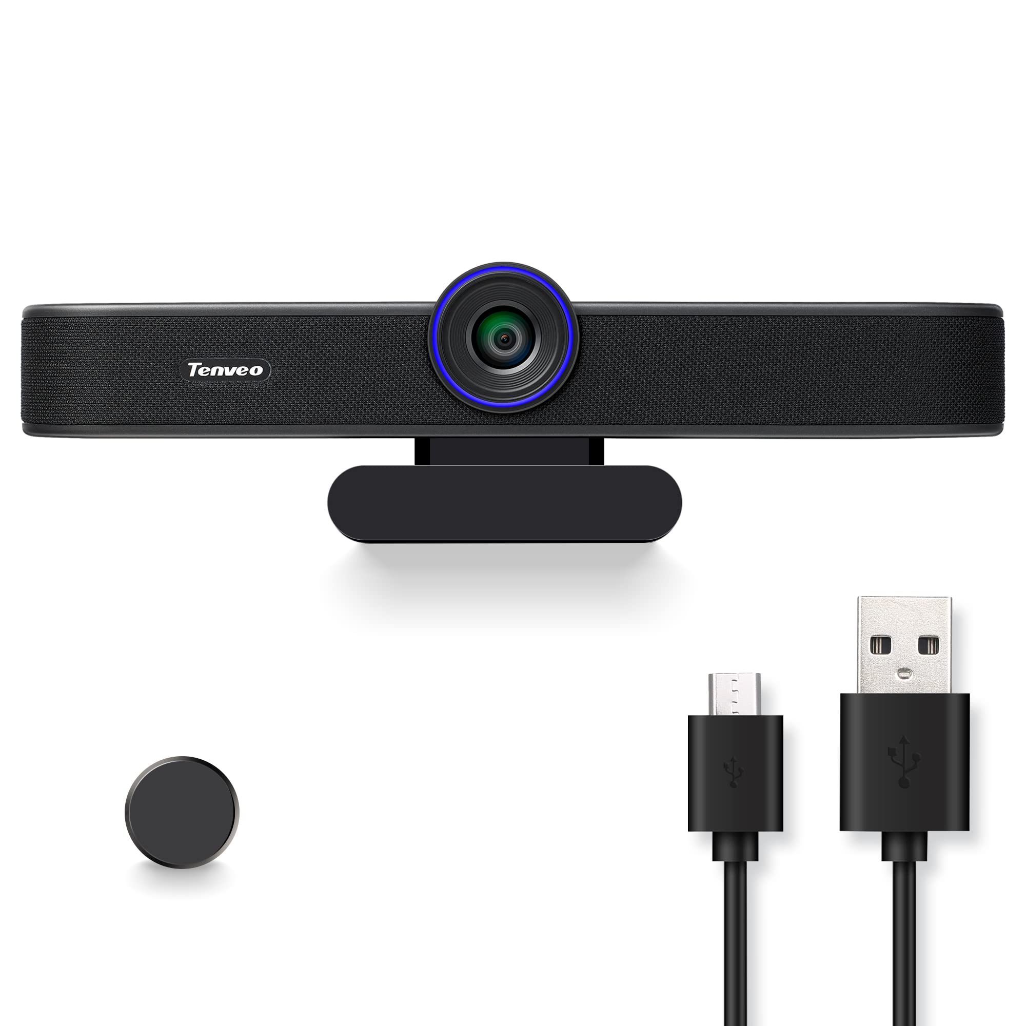 【特価処分】Tenveo web会議カメラ| 60fps マイク スピーカー内蔵 HD1080P PC USB 広角116°Facecamノイズ低減とエコーキャンセル 自動光補正 プライバシーシャッタ—付き 在宅勤務/オンライン授業/ウェブ会議/テレワーク Youtobe/Zoom/Twitch/Teamsなど対応( VA300A )