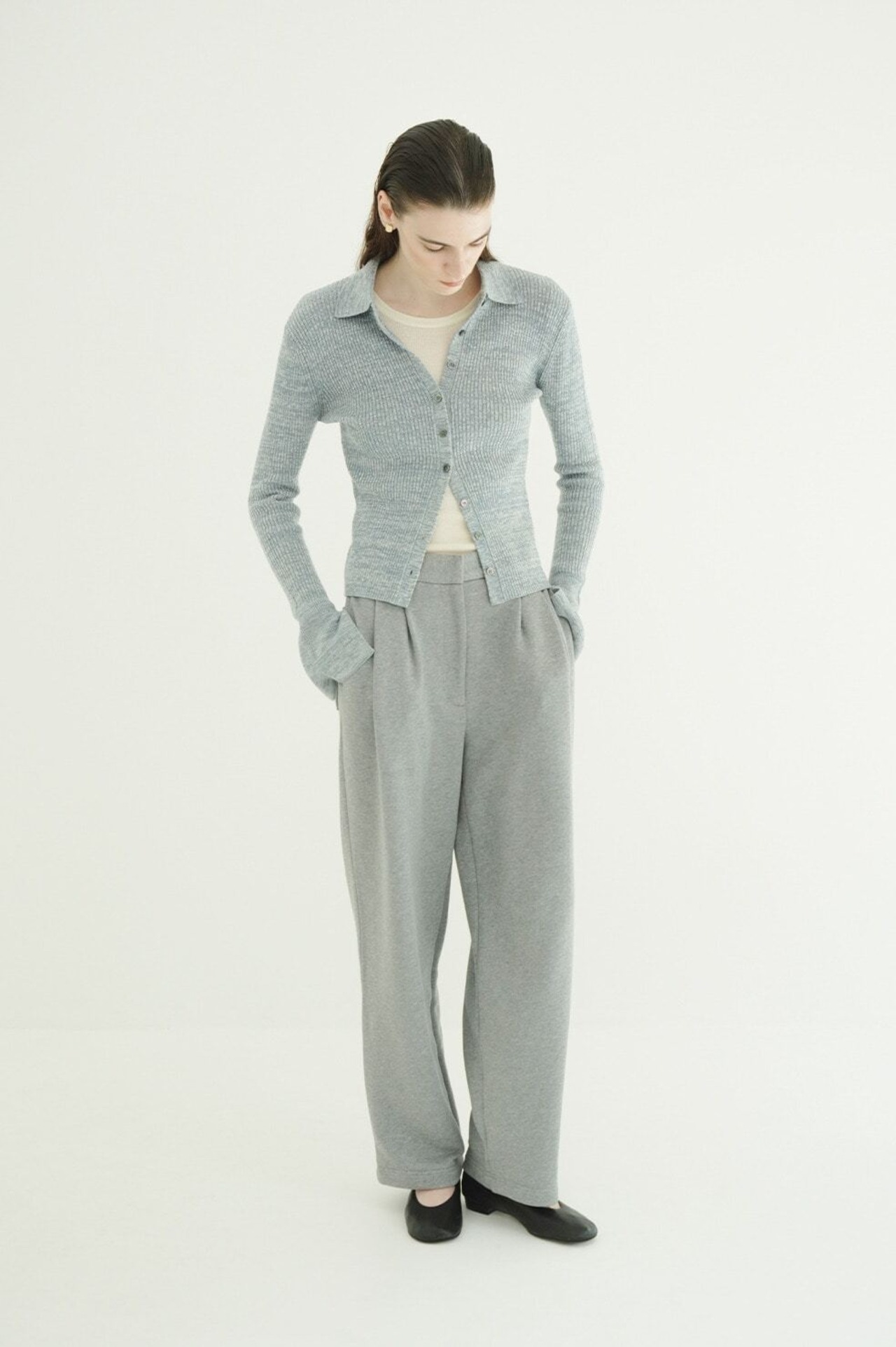 CLANE COMPACT RIB KNIT SHIRTS 3色展開