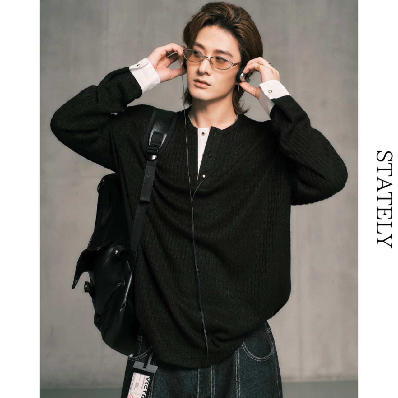 Layered Cable ニットTee/2color_T221・画像4