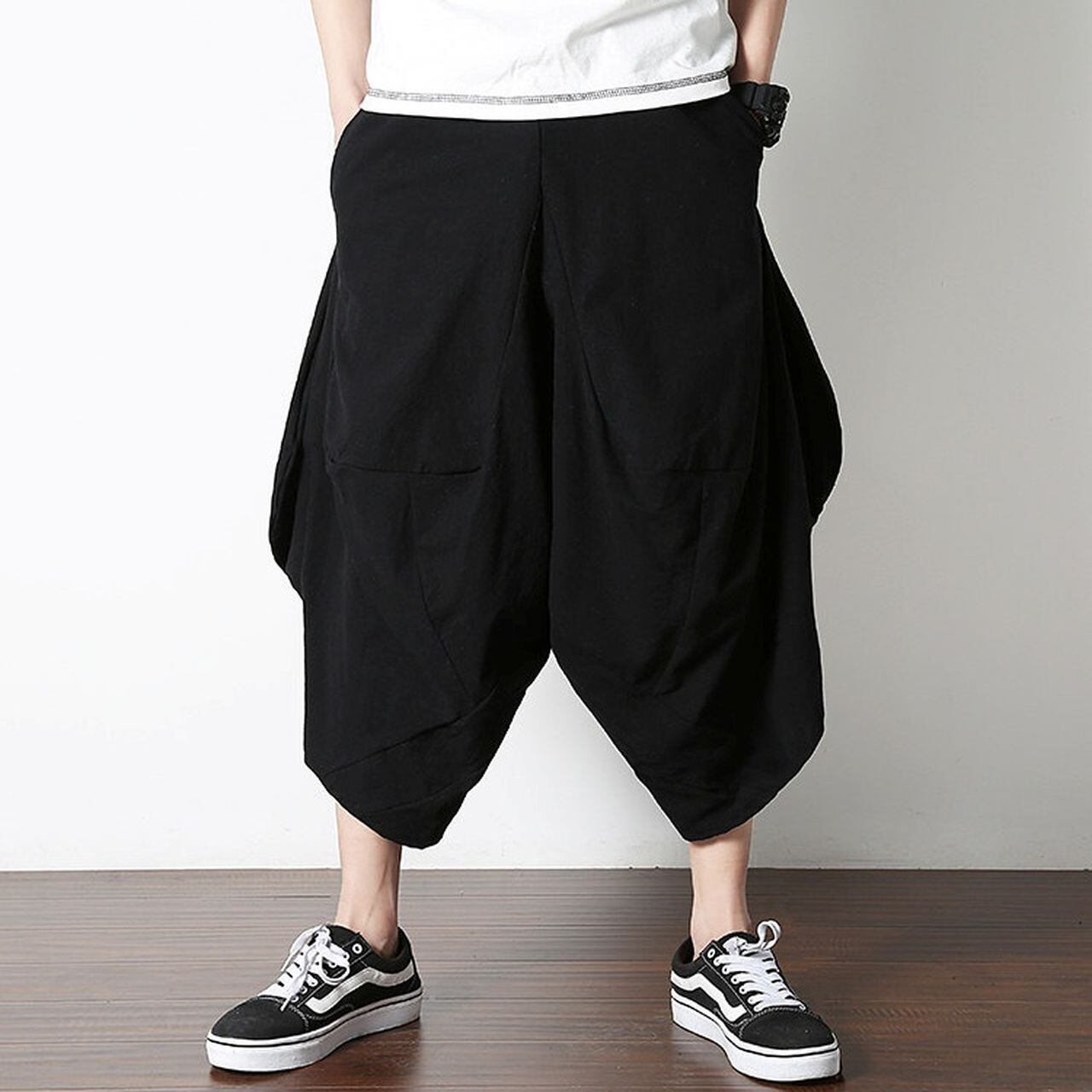 Retro Low-Crotch Linen Pants(MT1574)