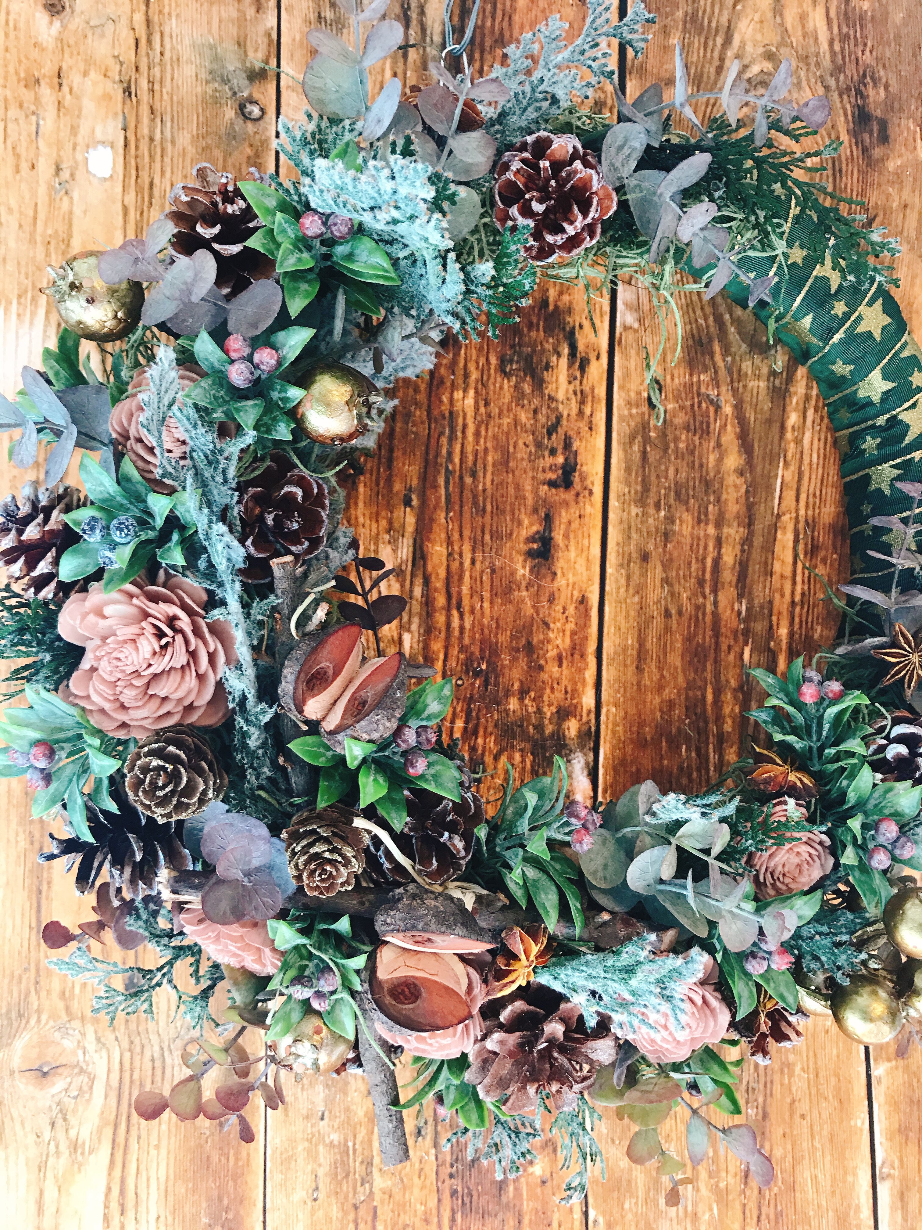 クリスマスリース 【直径35〜40cm】 オシャレ かわいい