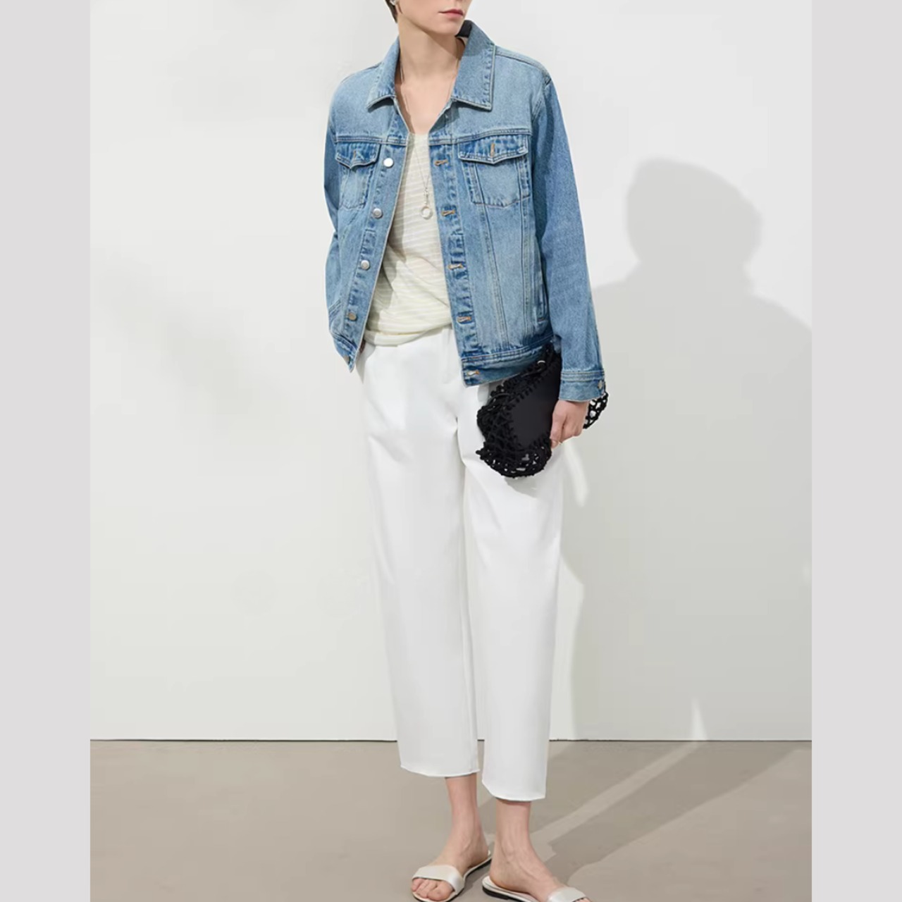 美脚テーパード アンクルパンツ ｜ 九分丈 センタープレス 00180・画像9