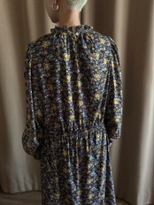 small floral pattern import maxi dress-4868-8