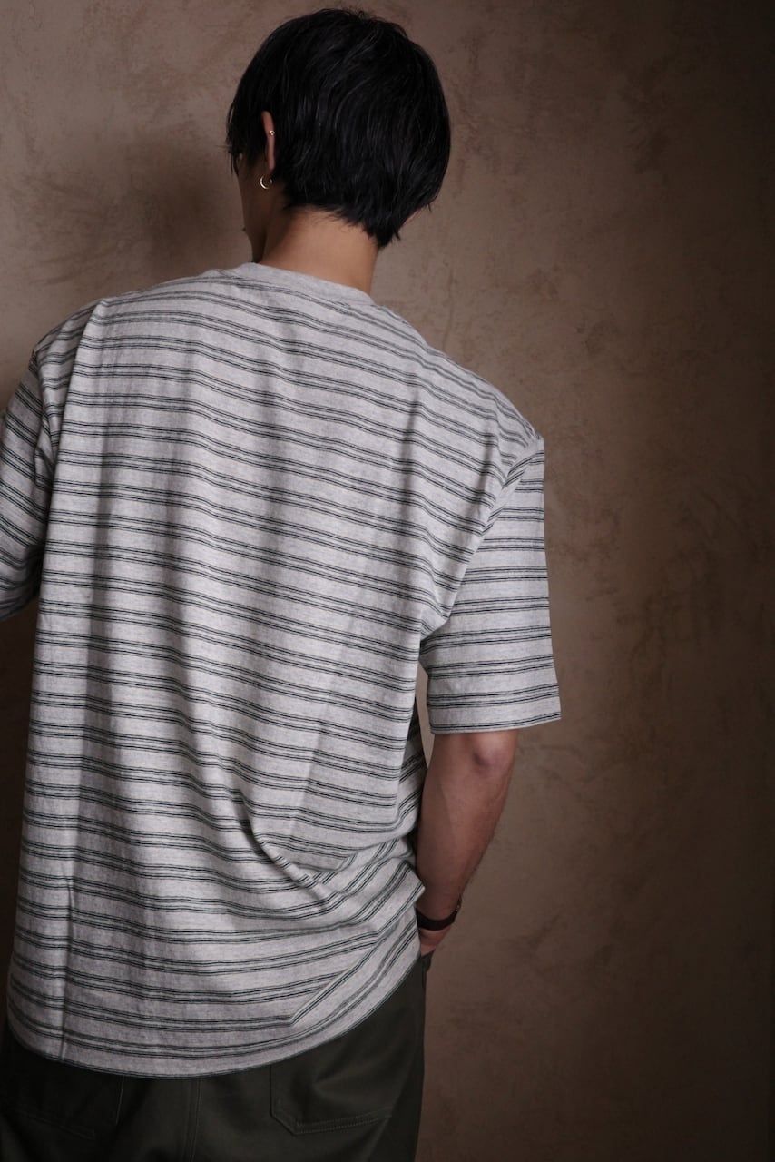 ENDS and MEANS / Horizontal Striped Tee | iremono