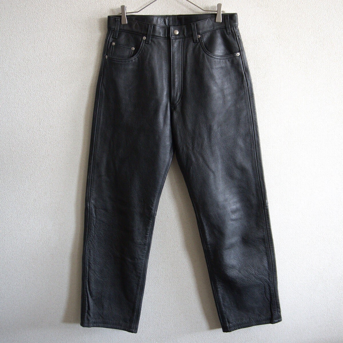 【希少】STUDIO D’ARTISAN【レザー パンツ】ブラック ステュディオダルチザン 26070375 希少】STUDIO D'ARTISAN【レザー パンツ】ブラック ステュディオ