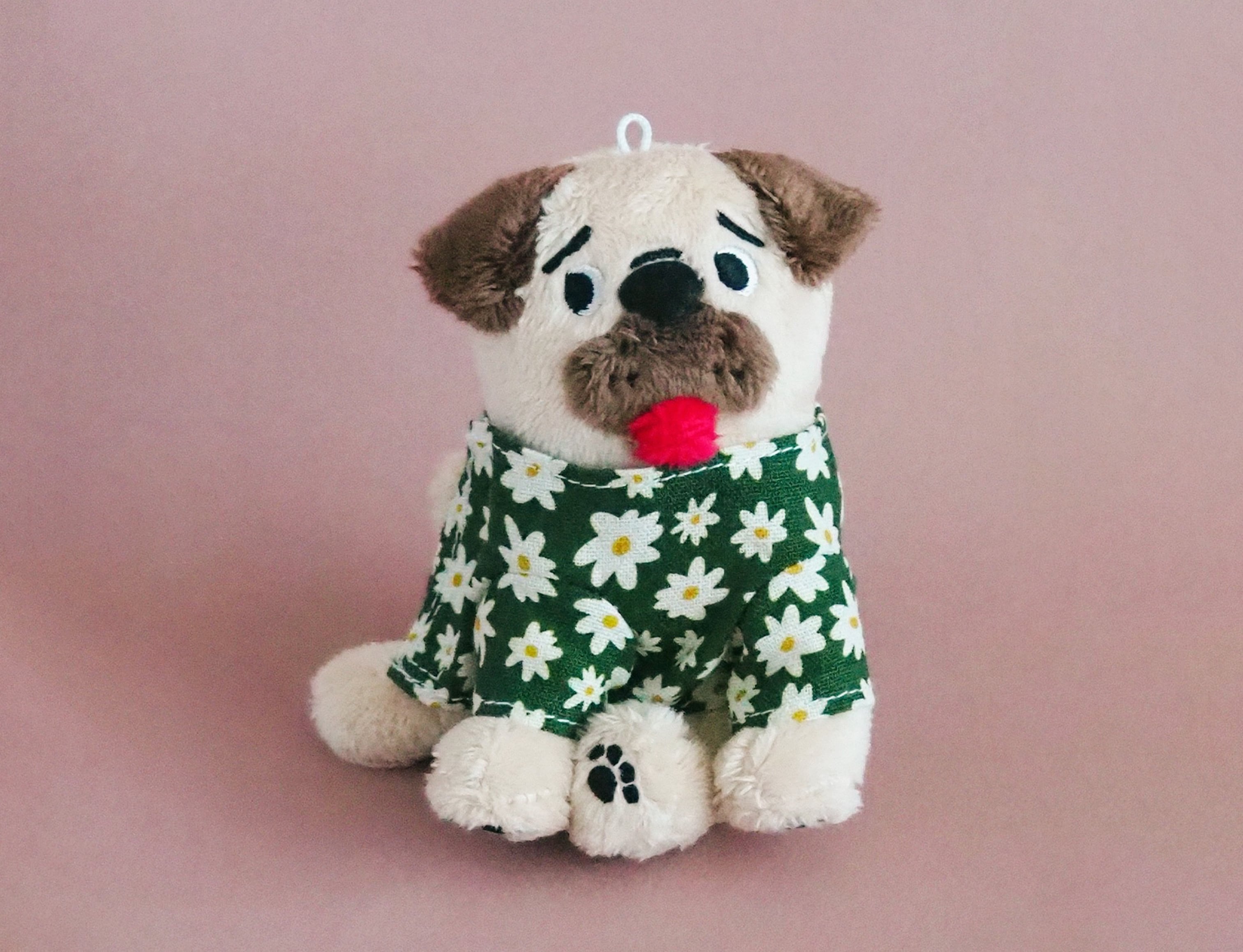 おめかし「with me !」 PUG ぬいぐるみ(単品) | yukino shop