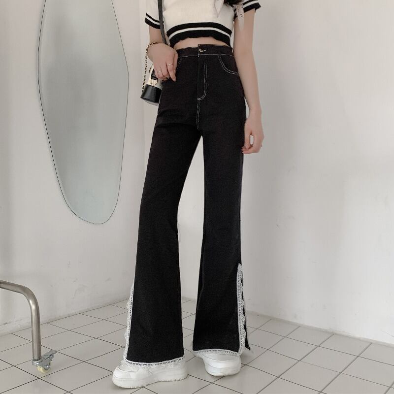 パンツ サマー薄手ルーズハイウェスト 夏物 1号婦人48635962615