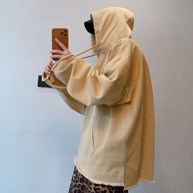 予約販売】パーカー メンズ 長袖 トップス ポケット ブラック ベージュ