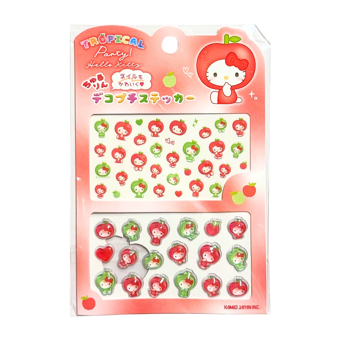 サンリオ　トロピカルパーティー　ちゅるりんデコプチステッカー/ハローキティ - 1