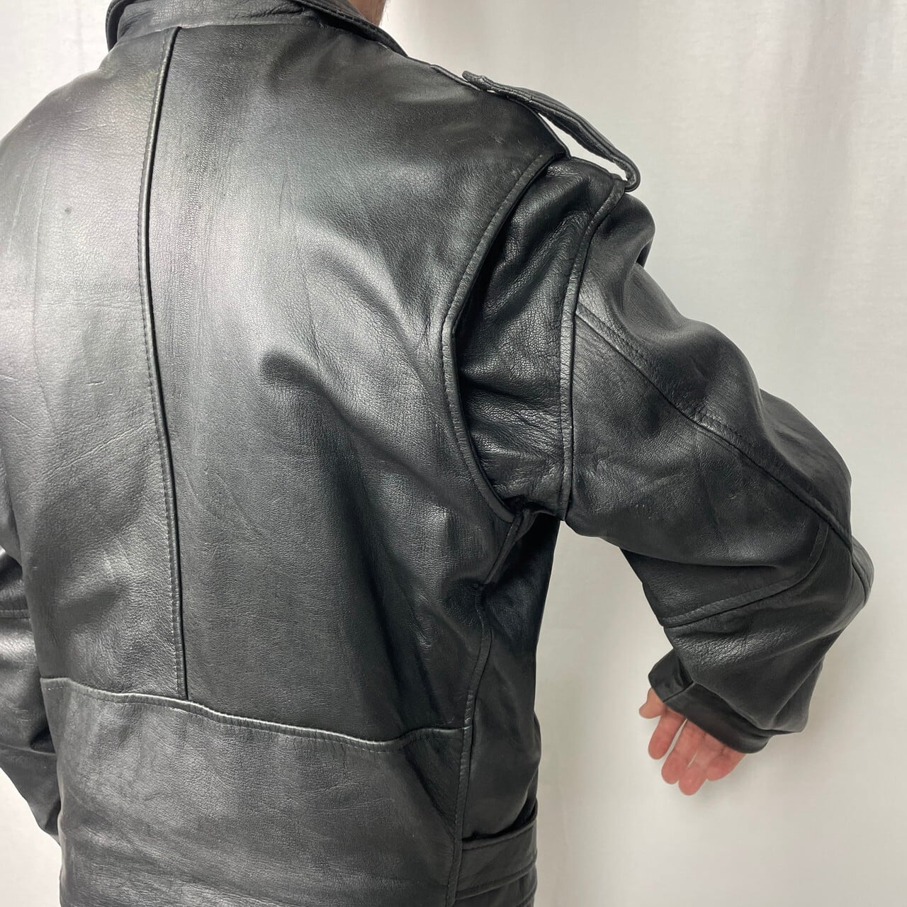 レザー  jacket 本革 90s vintage ライダース