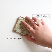 【Select】Knit ring -pink-