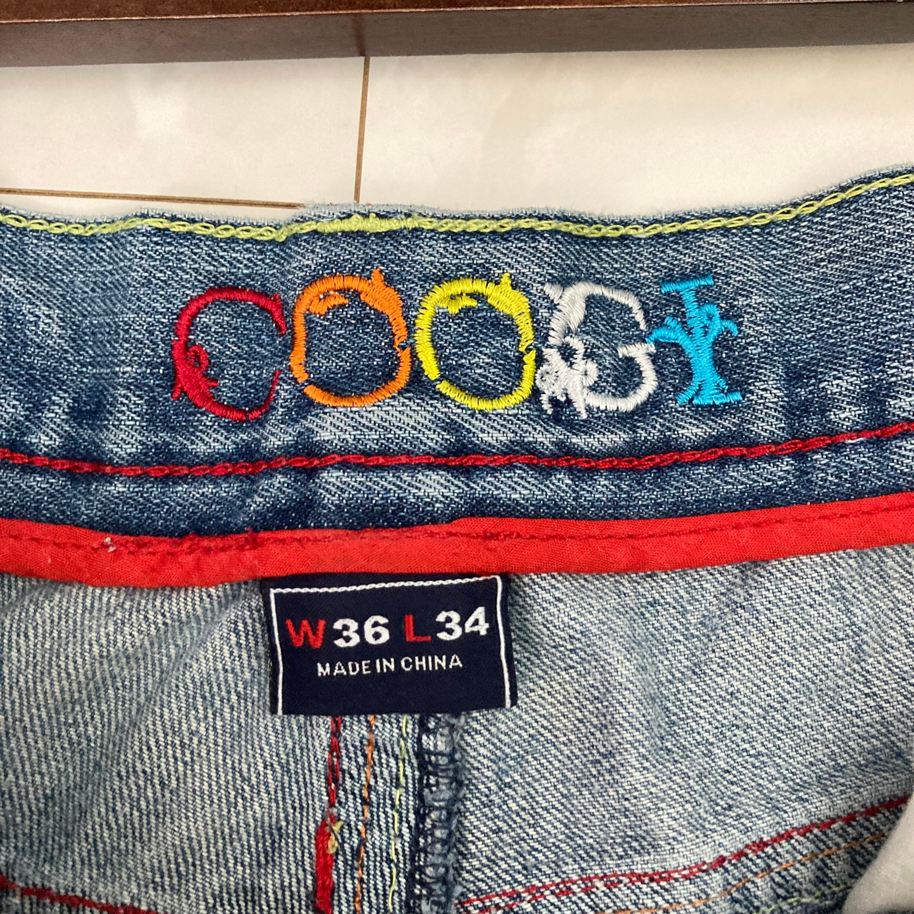 W36】COOGI Hip Hop デニムショーツ 刺繍 | 古着屋OLDGREEN
