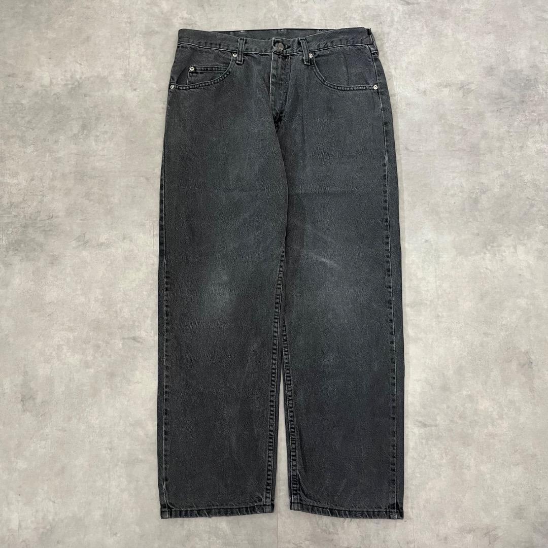 Wrangler ラングラー W34 ブラックデニム ボトム 黒 16348