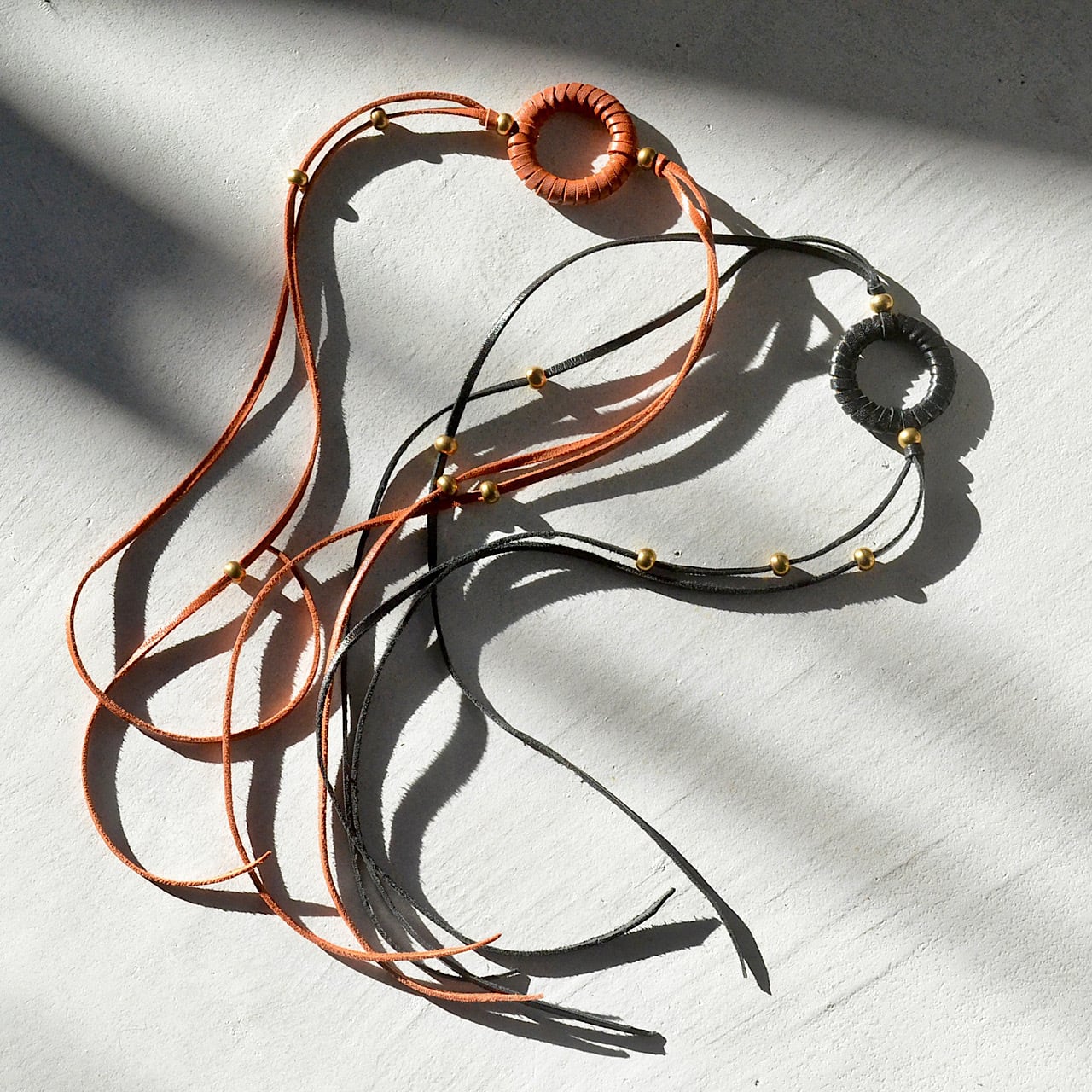 leather choker/bracelet 《Sun road~choker~》2colors | TO DAY'S