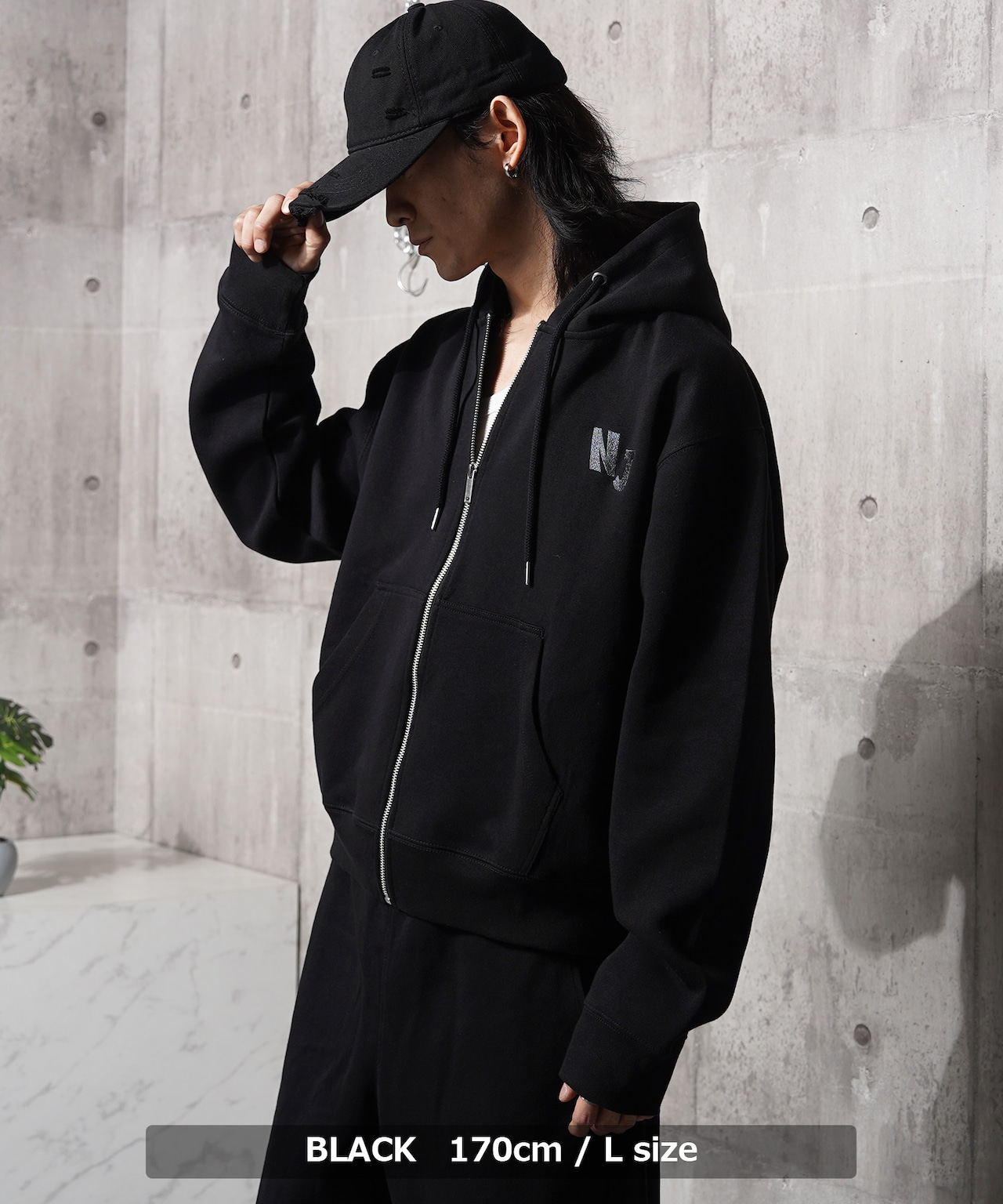 ◆NEW JACK 刺繍 クロップド ZIPパーカー◆gt-7822162