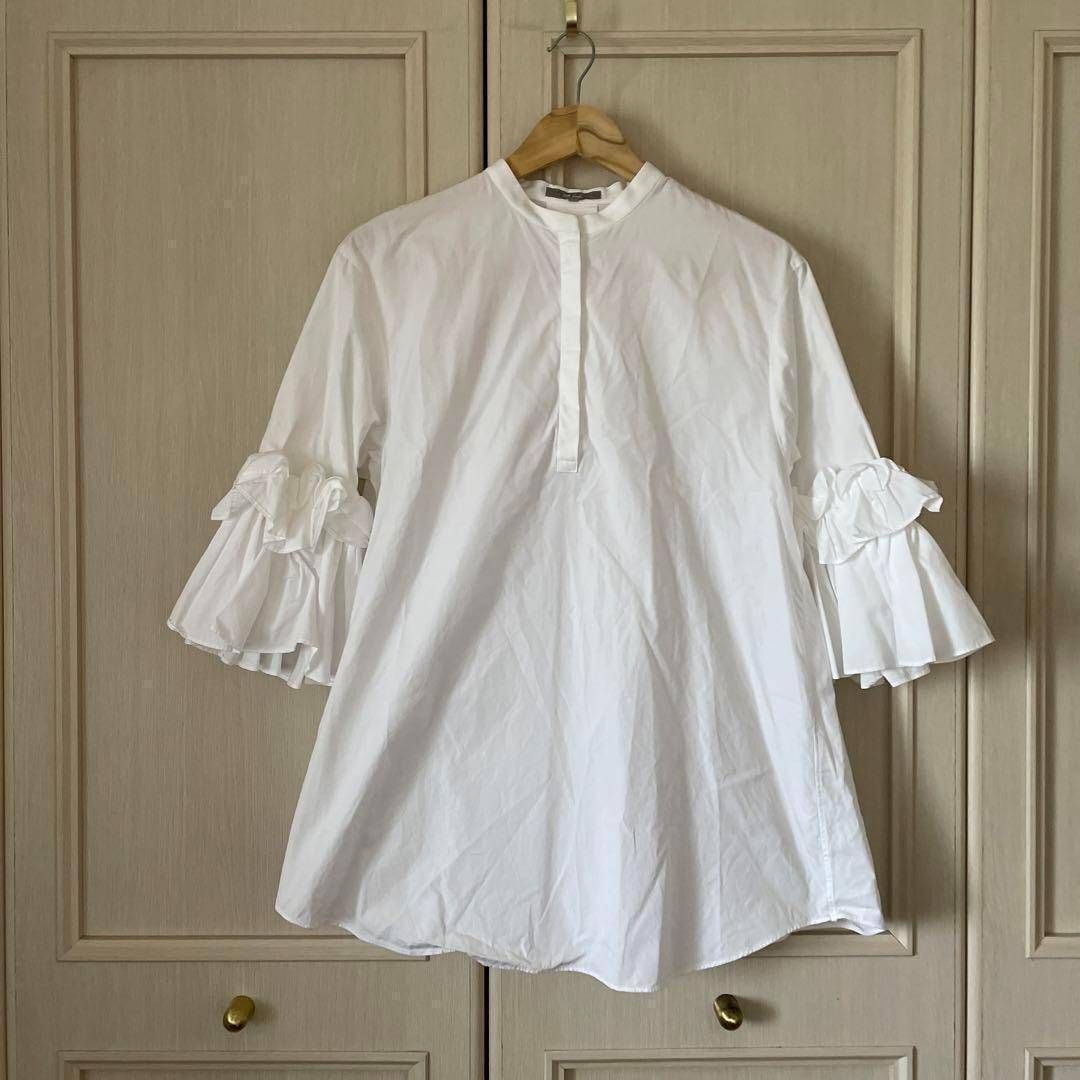 5 レリアン lellian 花柄 総柄 ブラウス シャツ トップス 長袖 leilian - 5 レリアン lellian 花柄 総柄 ブラウス シャツ トップス