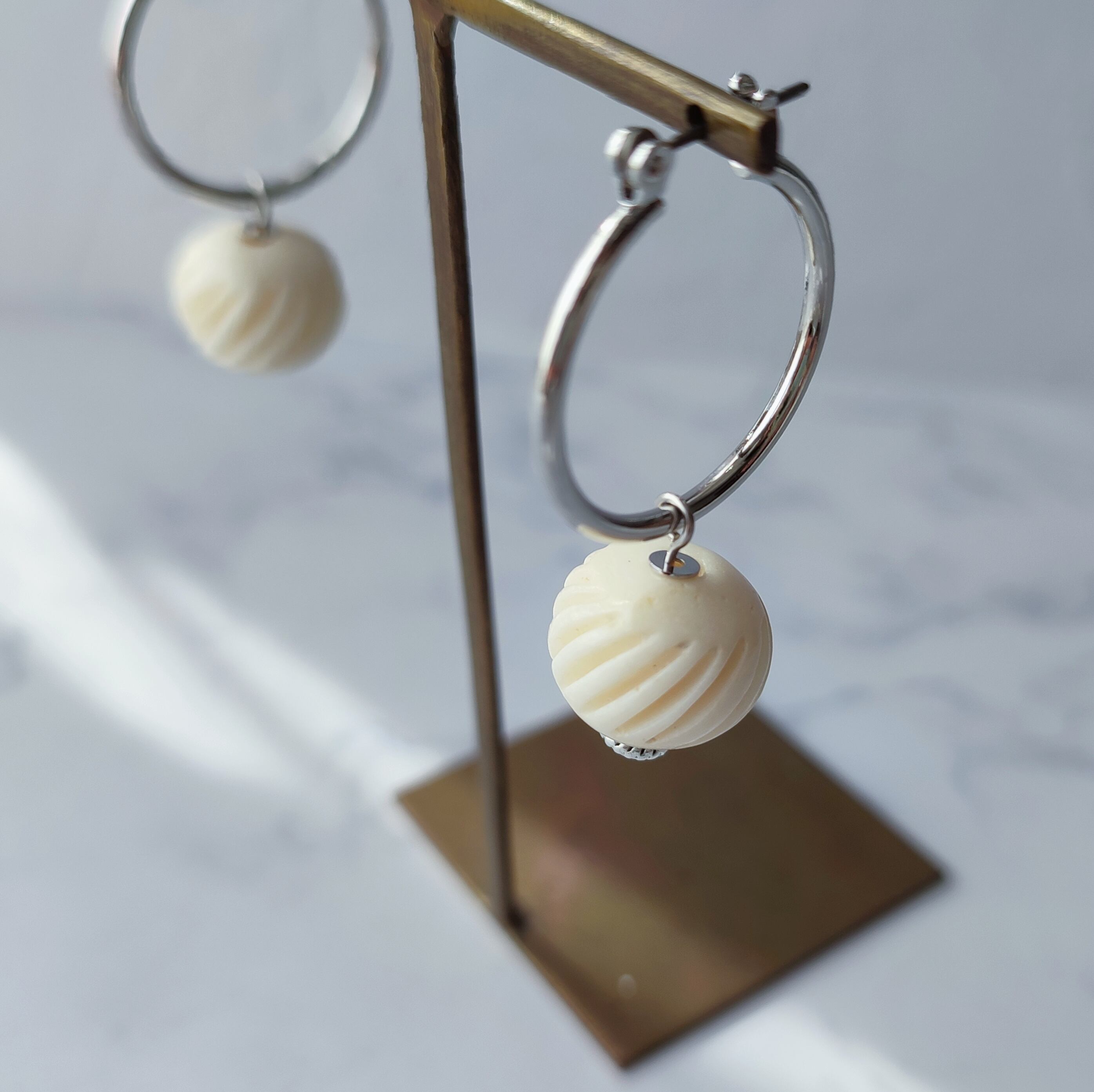 繭-mayu ピアス | utsuri accessories