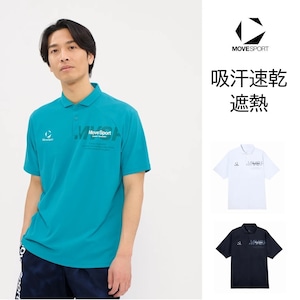 S.F.TECHサンスクリーンミニ鹿の子ポロシャツ[メンズ]ST6SHS01M デサントムーブスポーツ 吸汗速乾 サンスクリーン