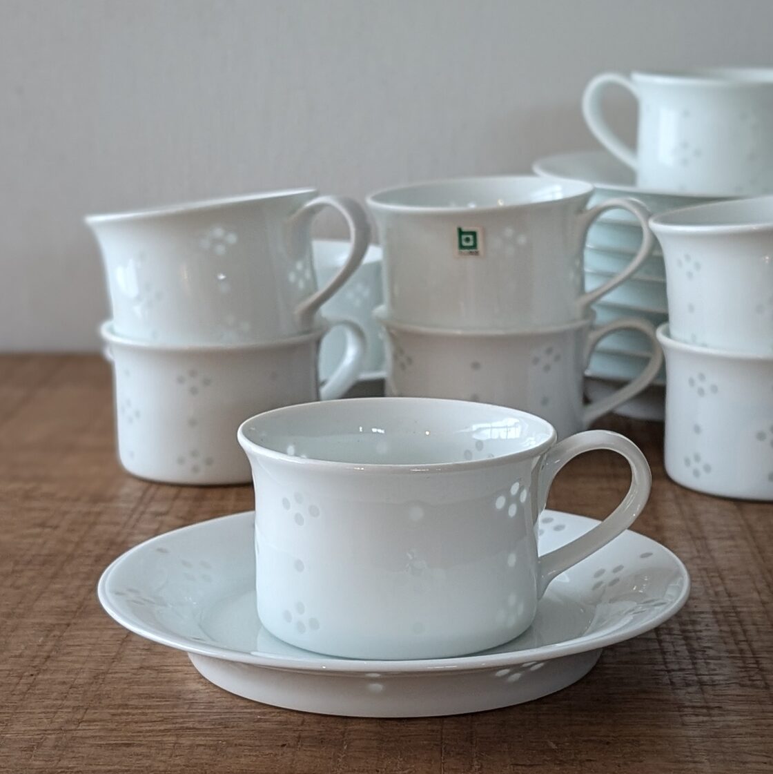 波佐見焼 白山陶器 カップ&ソーサー5客 森正洋 ティータイム  