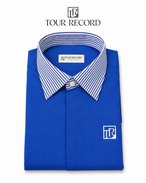 TOUR RECORD Yシャツ ブルー Lサイズ
