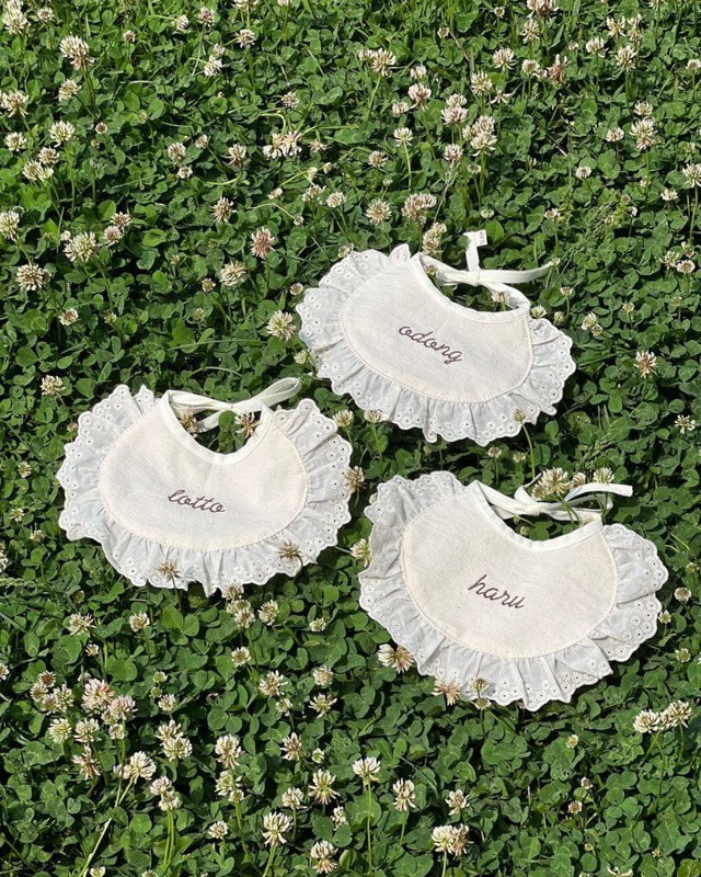 受注制作【curum】round lace cape〔お名前item〕