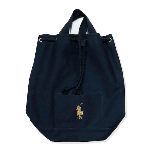 Ralph Lauren Canvas Drawstring Tote Bag