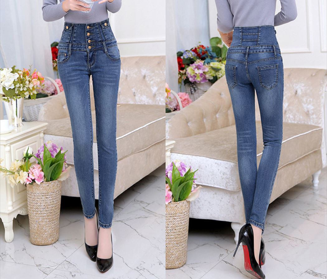 メール便】ハイウエストスリムスキニーパンツ／pants395 | DAY CLOSET