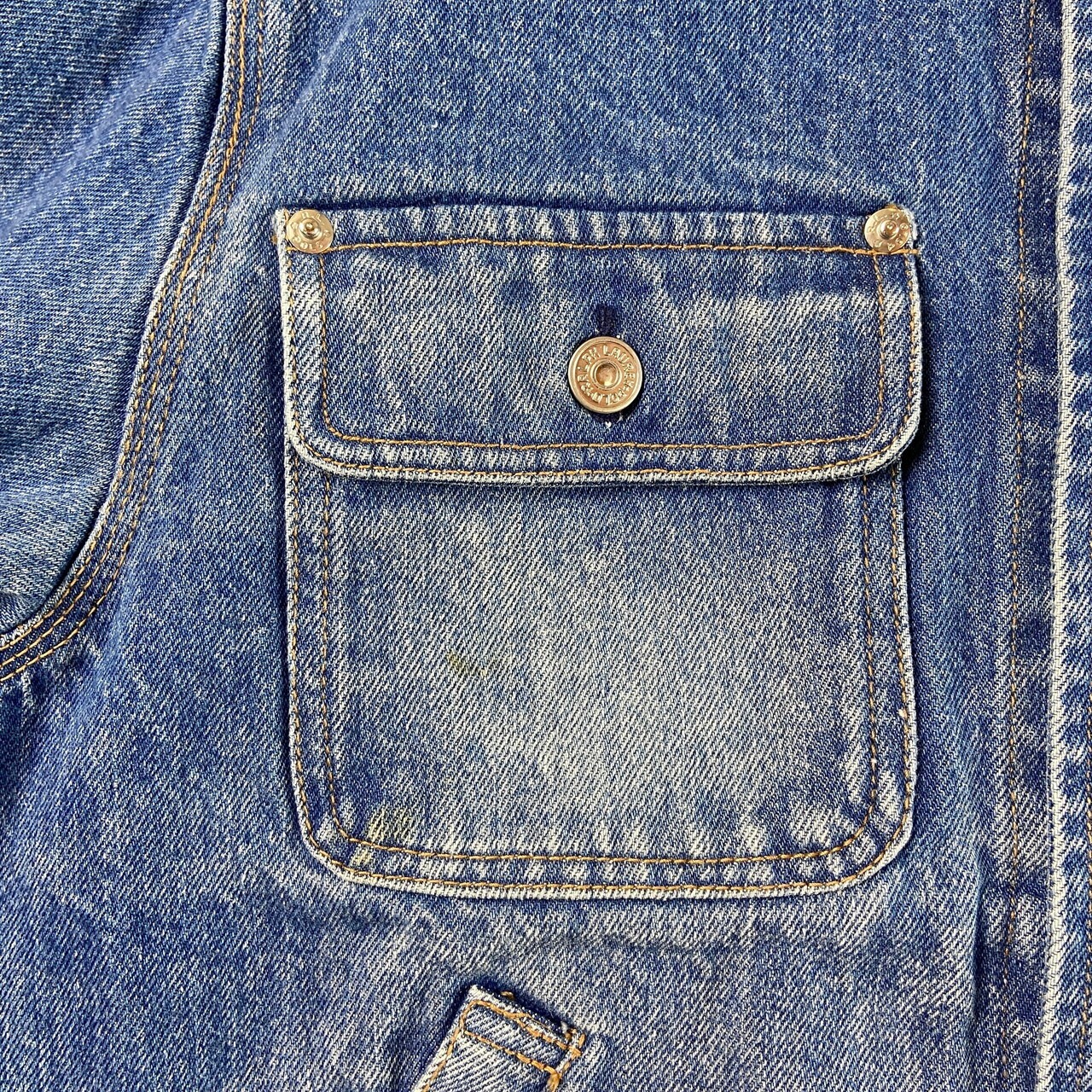80年~90年代 Ralph Lauren ラルフローレン 星条旗 デニムジャケット 