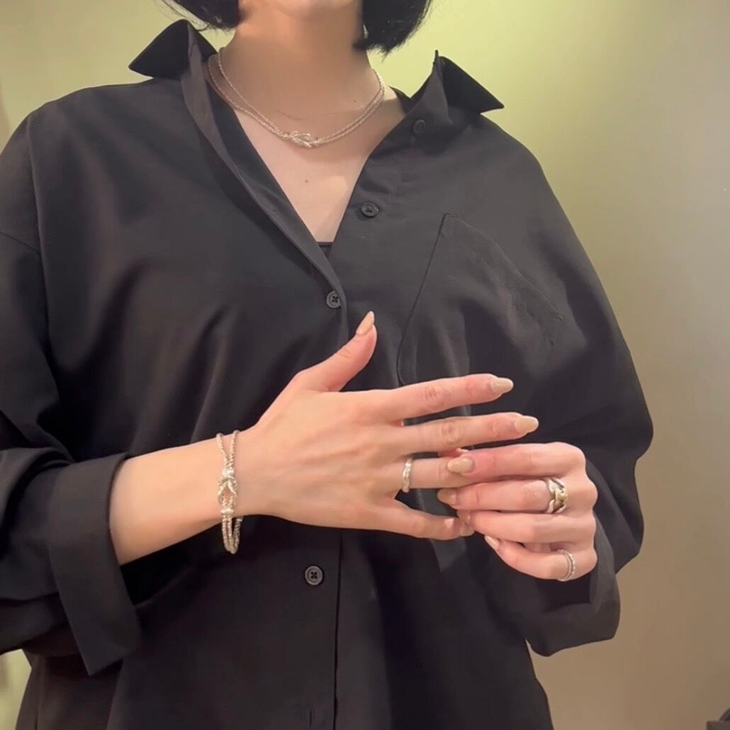 希少【TIFFANY&CO.】 2308 ティファニー ツイストダブルロープ