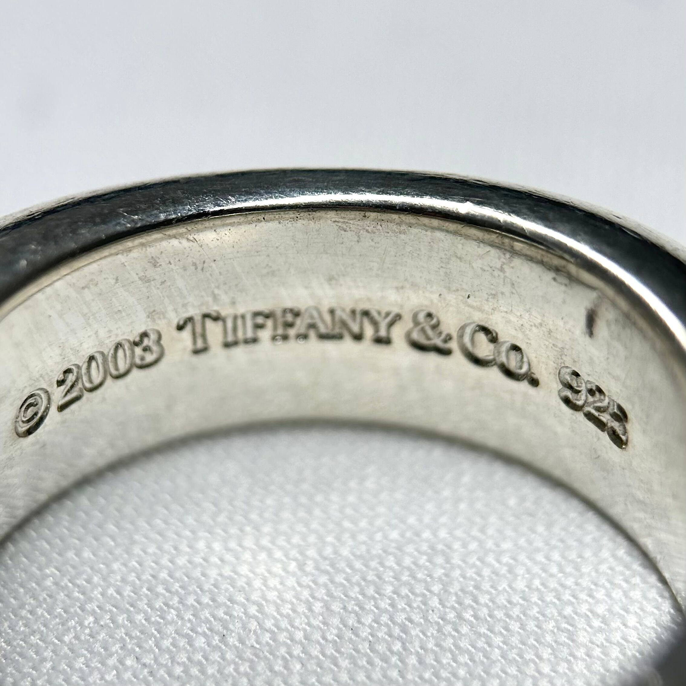 Tiffany&Co. 約14号 クッション スクエア リング シルバー925 