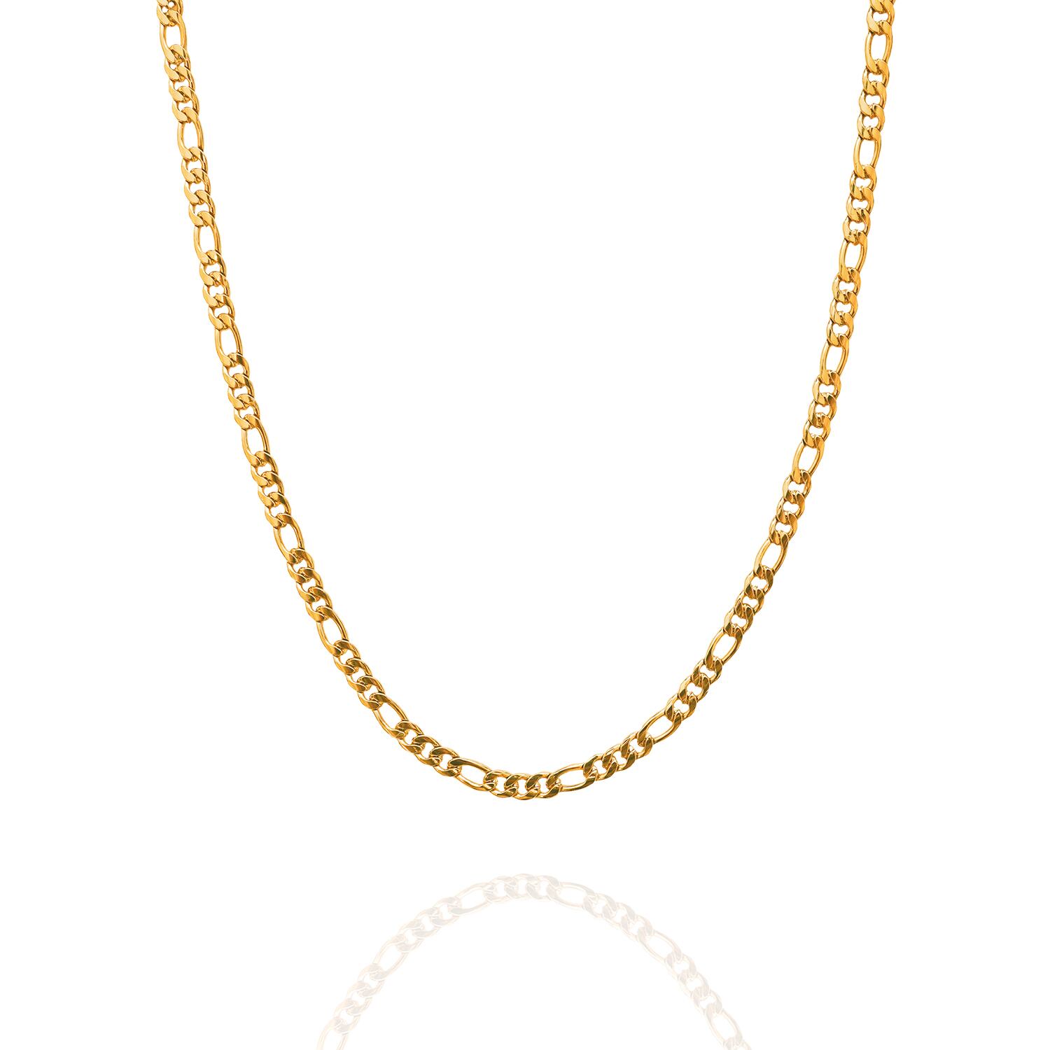 Figaro Chain Necklace / GOLD