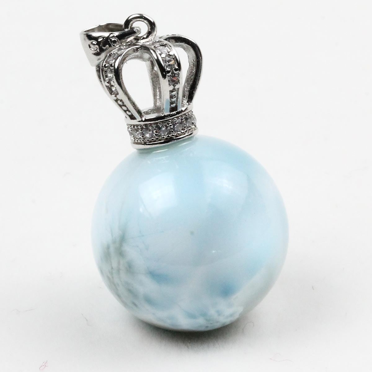 ま*か様 ラリマー ブレスレット 　天然石 ラリマー ブレスレット 14mm 一点物 111-38282 | 天然石