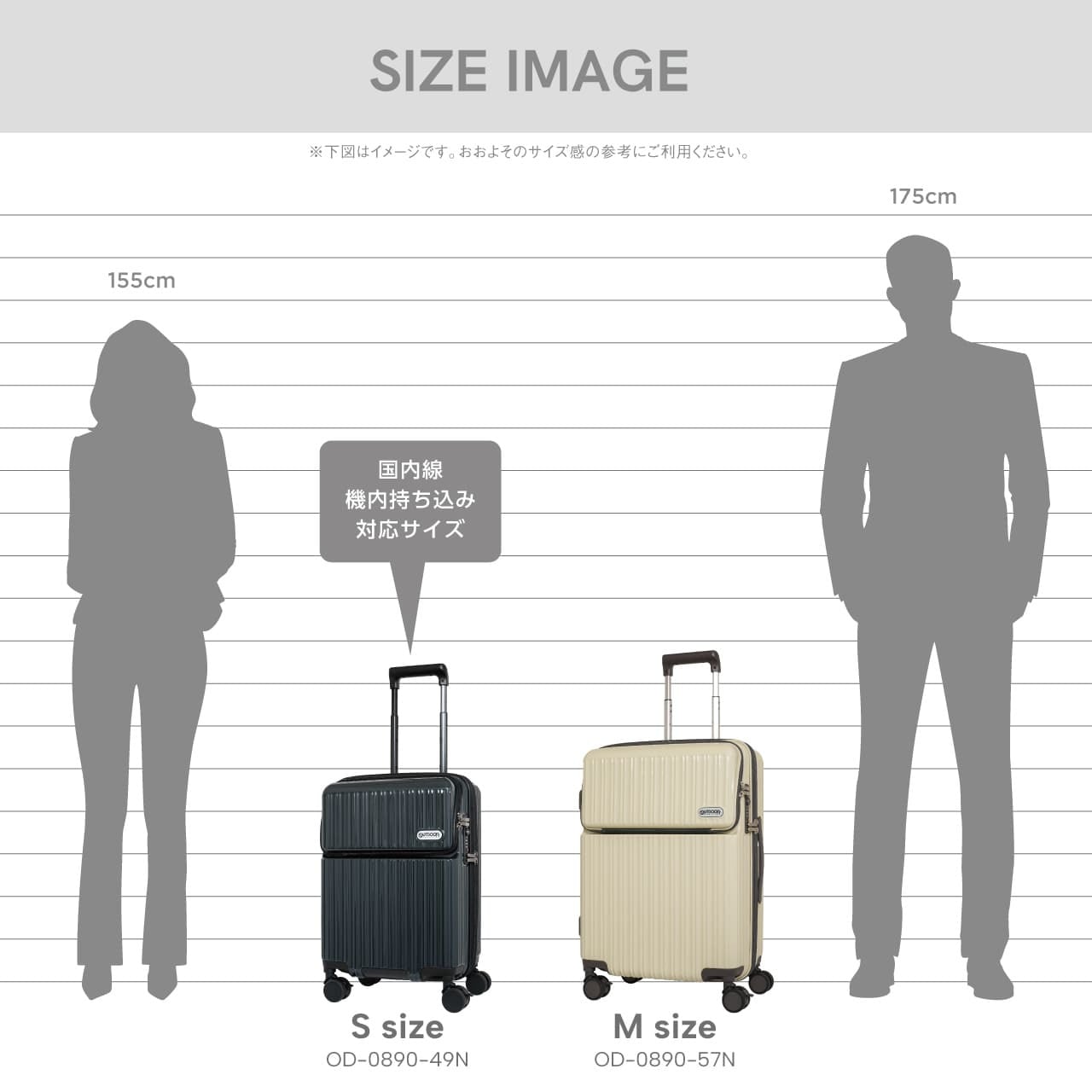 OUTDOOR PRODUTS アウトドアプロダクツ スーツケース Sサイズ 機内