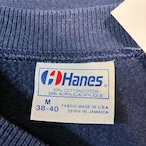 90s USA製 Hanes ラグランスウェット M ネイビー USS