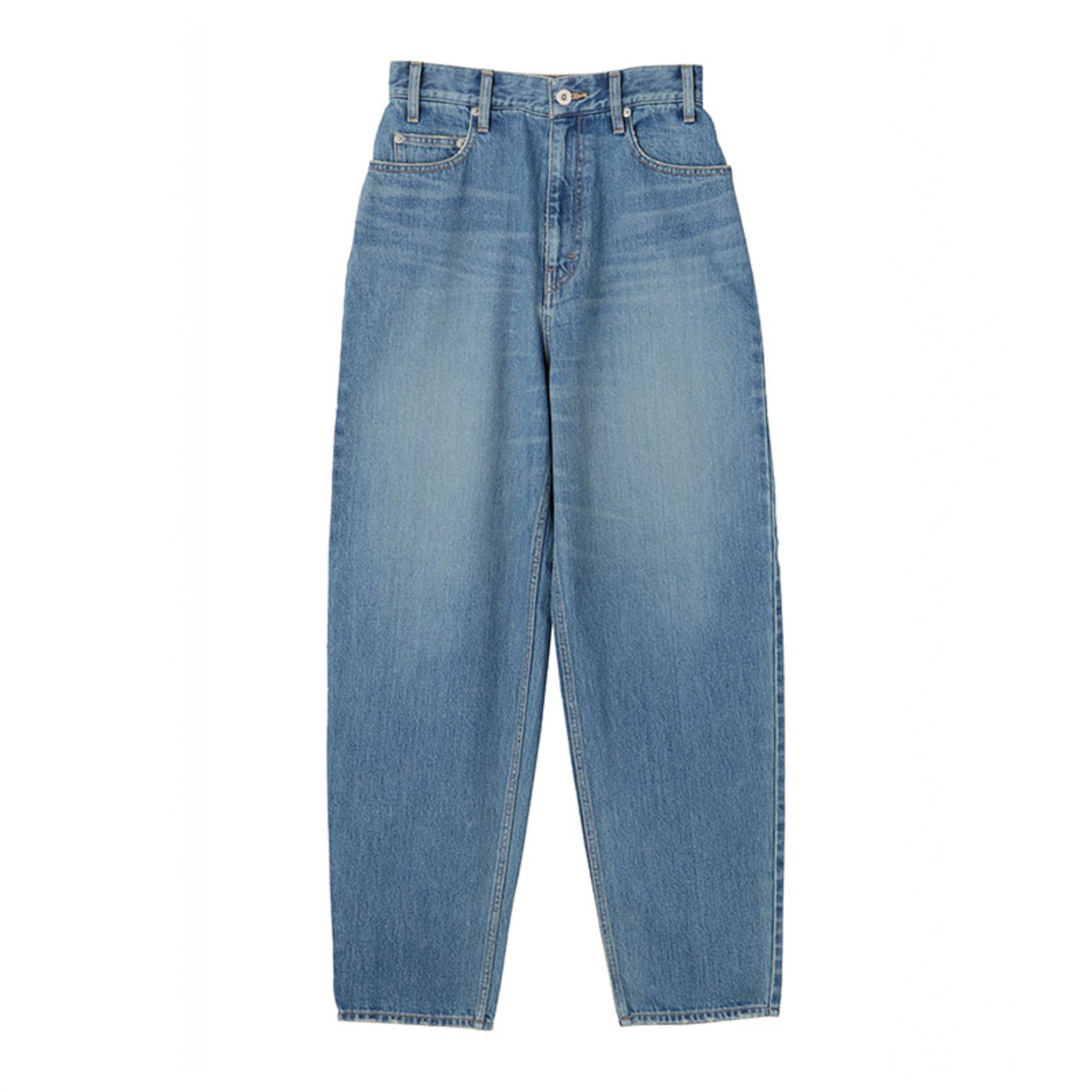 4 AURALEE SELVEDGE FADED LIGHT DENIM WIDE PANTS | PAY ID