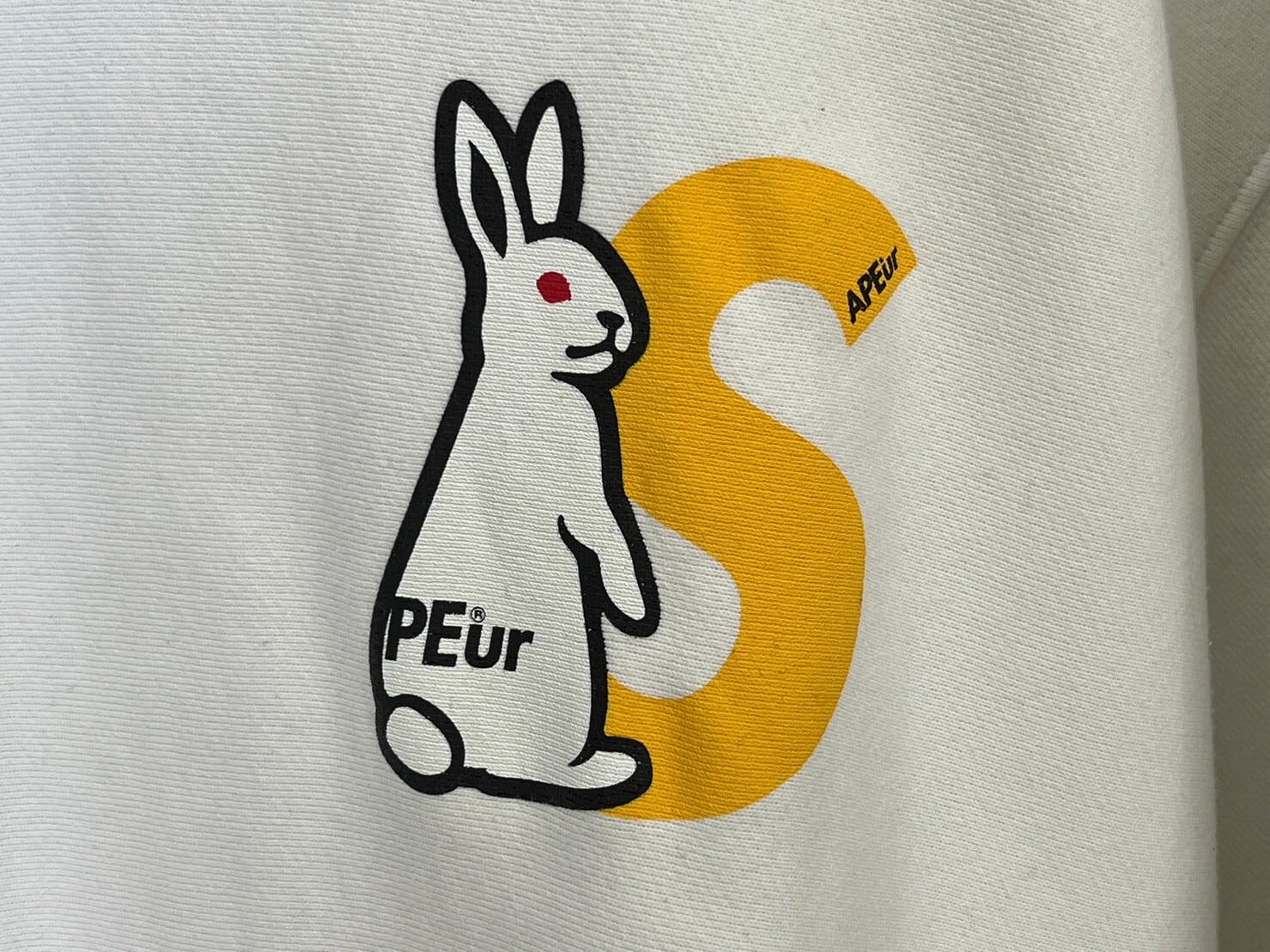 SAPEur × FR2 CEMENT RABBIT CREWNECK SWEAT WHITE XL 19217 | BRAND  