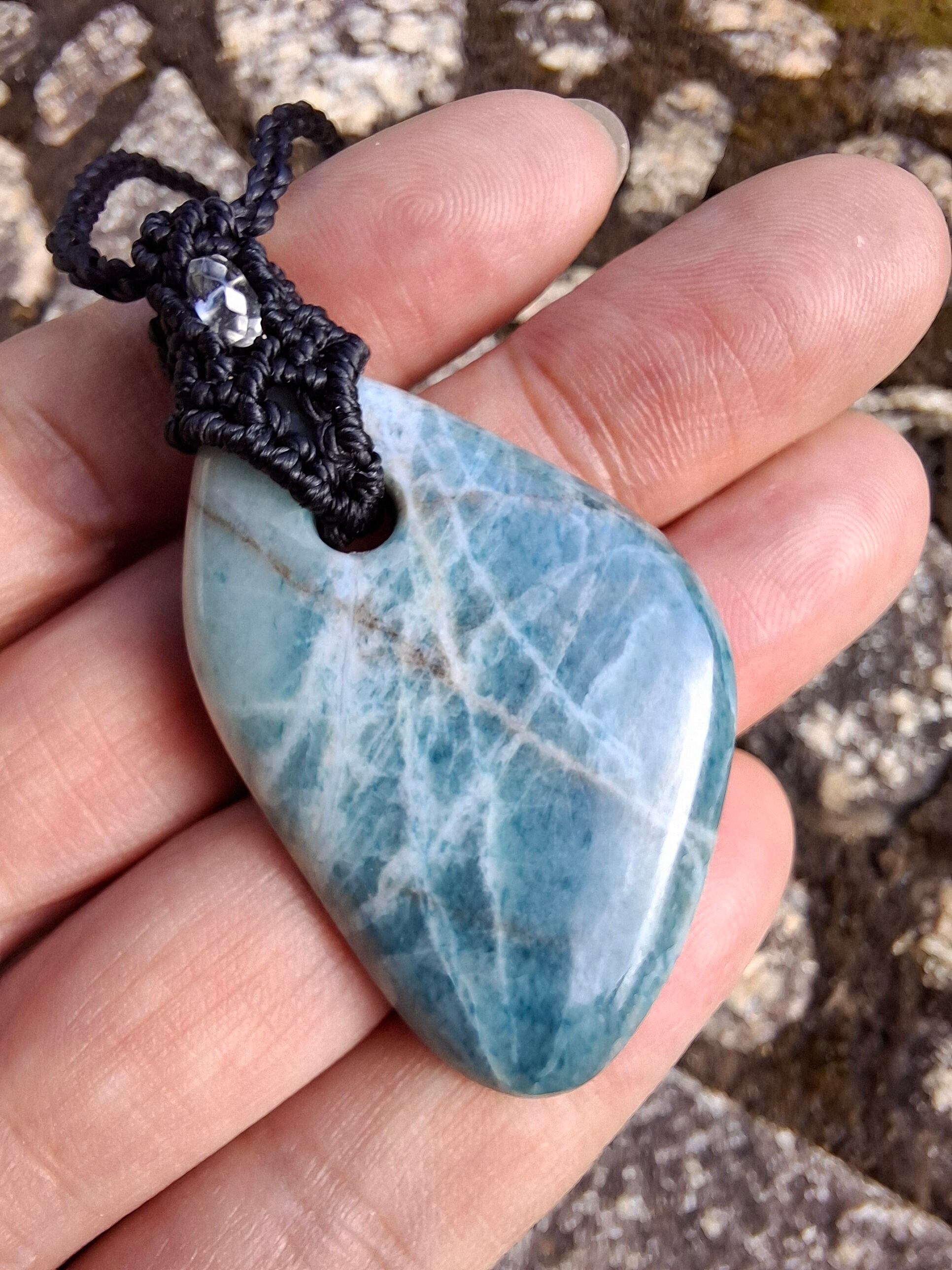 ガネッシュヒマール産】ヒマラヤ水晶の天然石マクラメペンダント[PEN