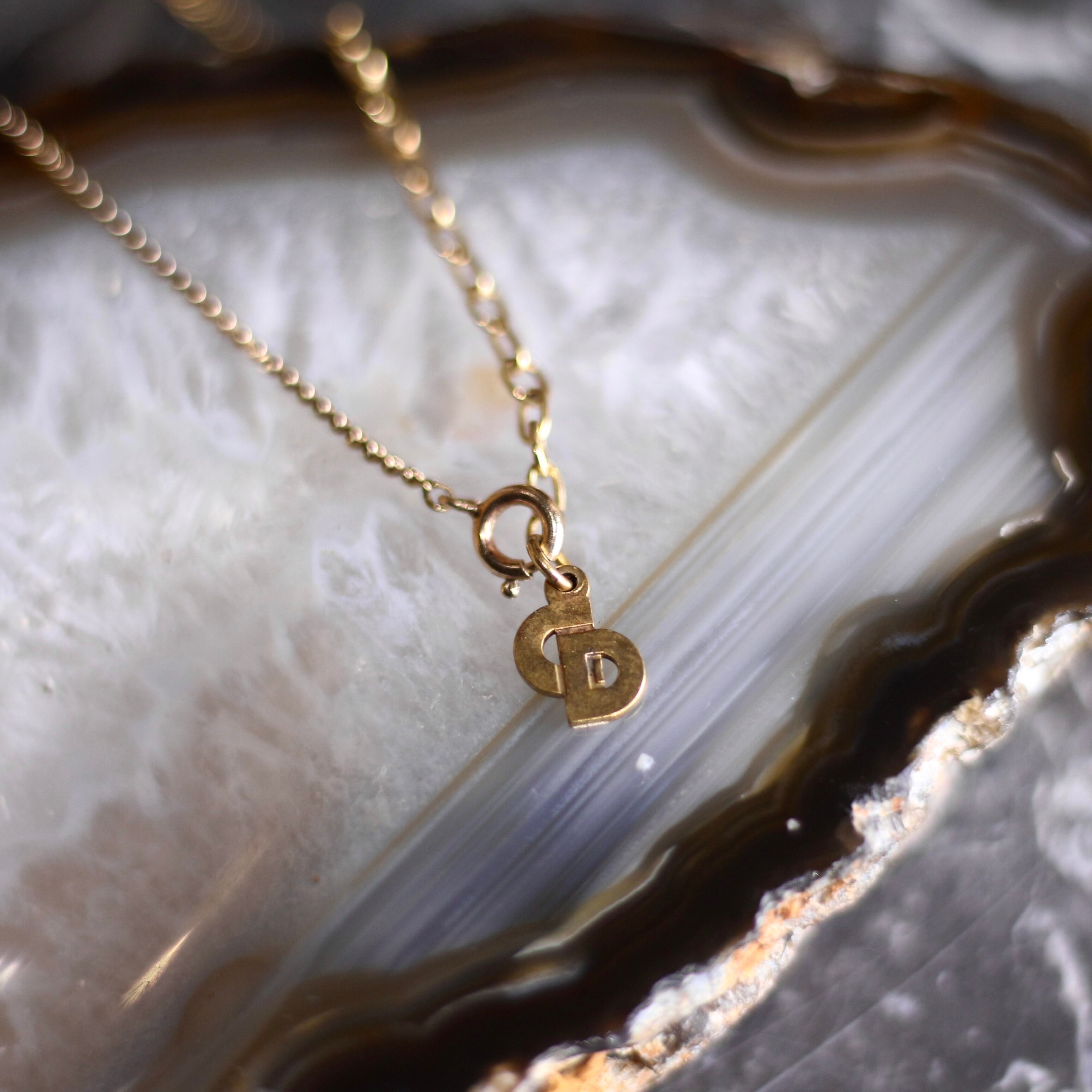 Christian Dior COLOR STONE DESIGN CHAIN NECKLACE/クリスチャン