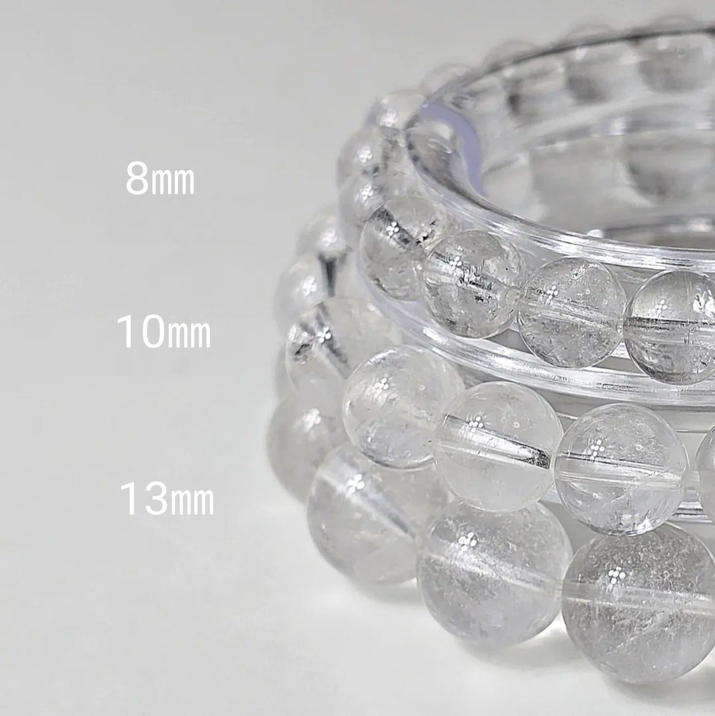 Himalayan Mist Quartz Bracelet 8mm | Sainji Valley, India