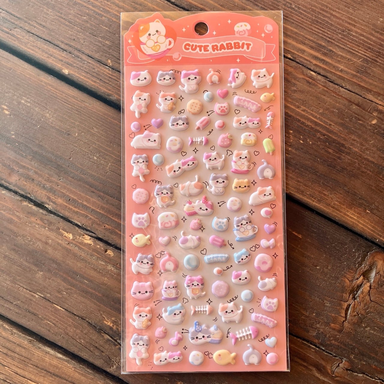 CUTE CAT ぷくぷく泡フォームシール X04