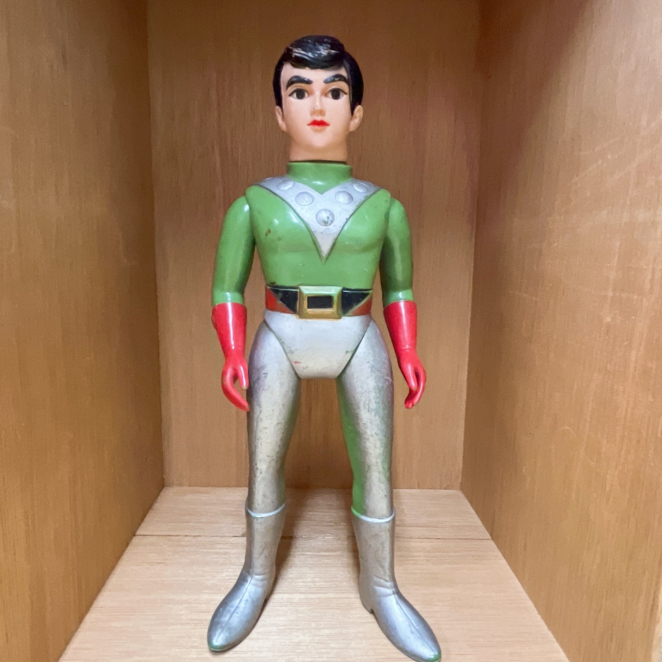 当時物1 970年代 サンダーマスク ソフビ 約36cm BANDAI製 当時物 1970