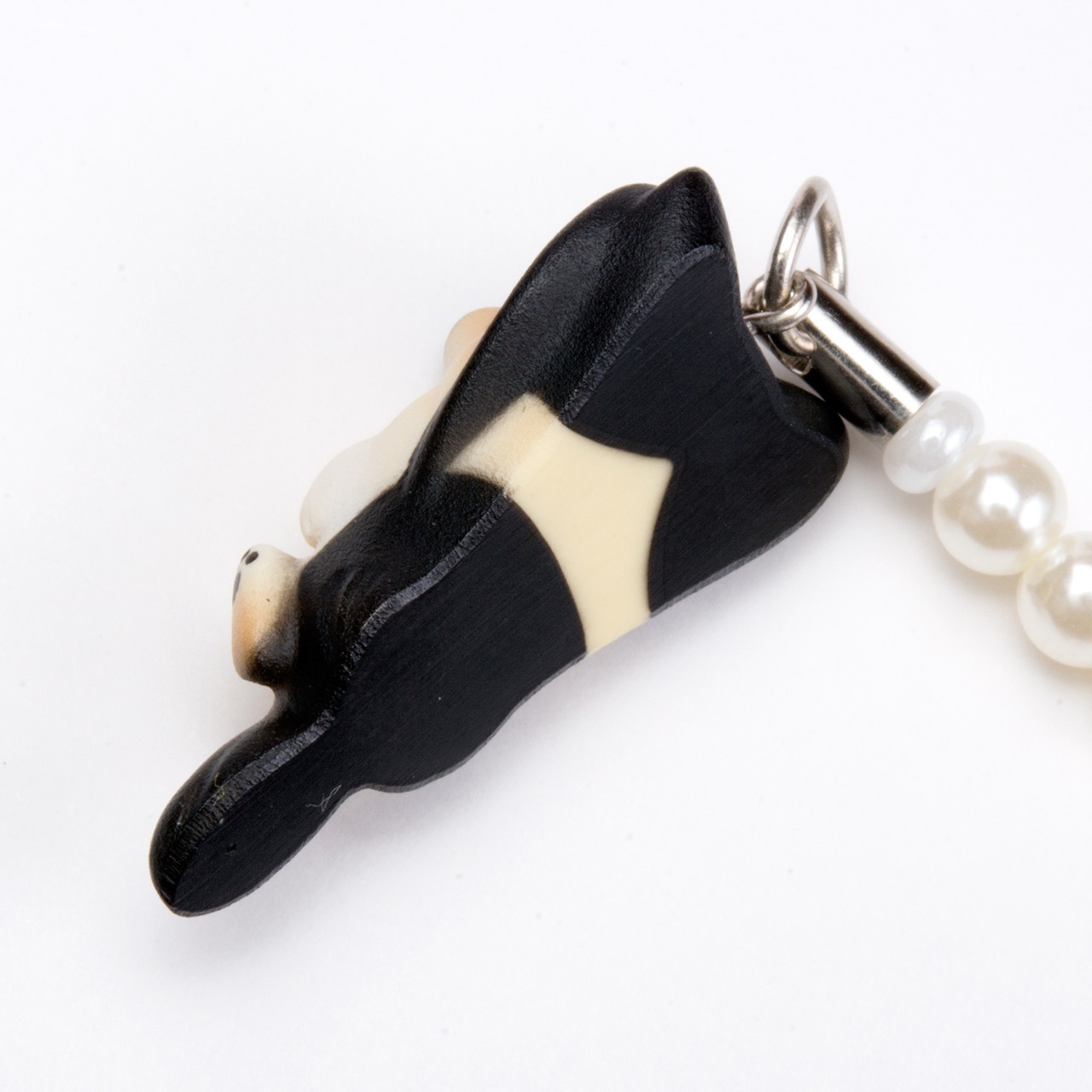 Dog 92 Papillon パピヨン ブラックタン ビーズ ストラップ DN-1403