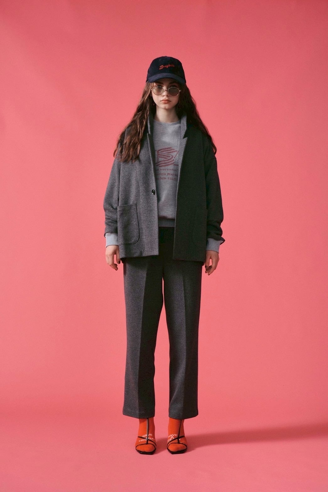 【LEMELANGE】ウールコットンパンツ　セットアップ可