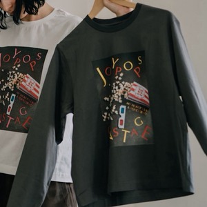ポップコーンロングスリーブTシャツ（グレー）